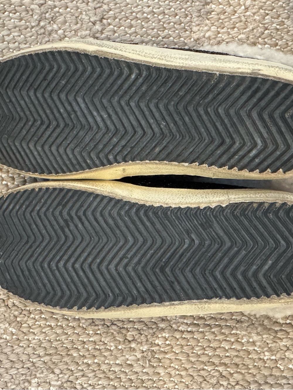 Golden Goose Deluxe Brand Super-Star Shearling Glitter Sneakers Black Size 37 - Picture 7 of 8